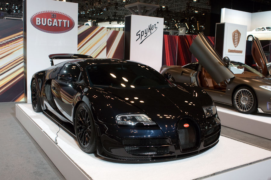 2016 Bugatti Veyron at the 2016 New York International Auto Show at the Javits Center in Manhattan