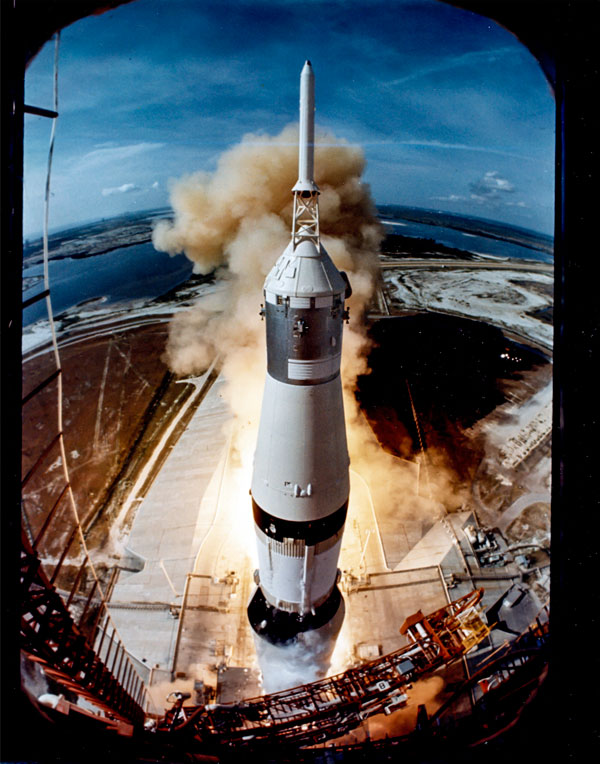 Apollo 11 launch in 1969 by LIFE photographer Ralph Morse.