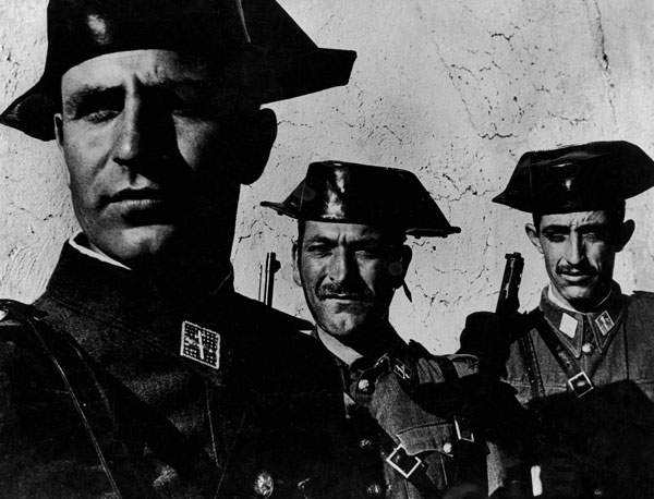 Three members of the Guardia Civil by W. Eugene Smith.
