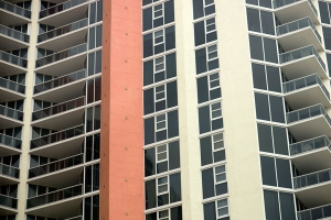 Multi-colored building exterior free stock photo