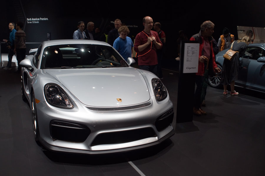 Porsche Cayman GT4 at the 2016 NY Int'l Auto Show in NYC.