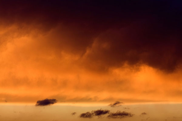 Vibrant sunset above Austin, Texas.