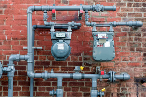<a class="white" href="https://www.dropbox.com/s/gnnot7js2bg3vhq/meters-pipes-brick.jpg?dl=1">Download High-Resolution Photo</a> Meters and pipes free stock image