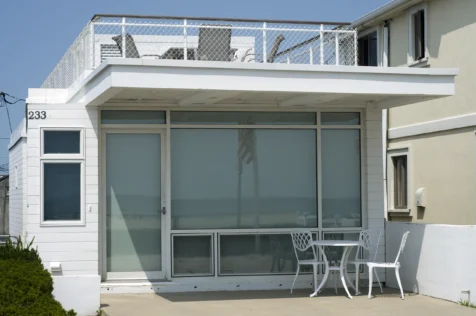 A beachfront house on a sunny day in Point Pleasant, New Jersey, 2014.