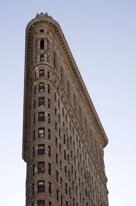 The famous Flatiron building in Manhattan, New York, 2014.
