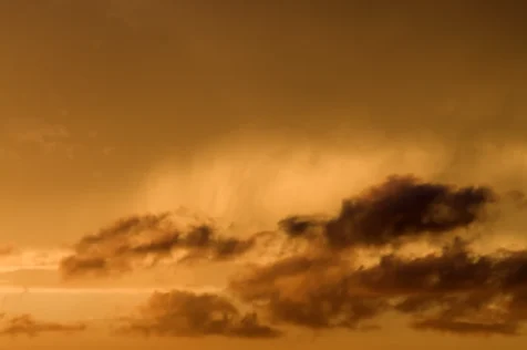 Orange sunset above Austin, Texas, 2015.