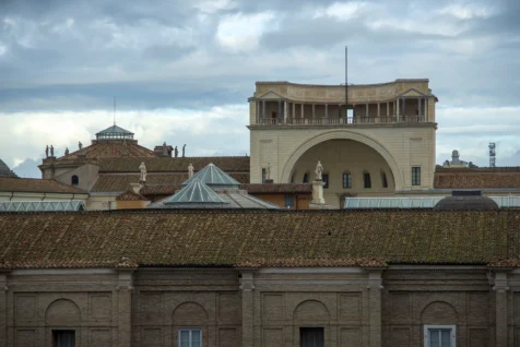 Rooftop statues in the Vatican, 2022.