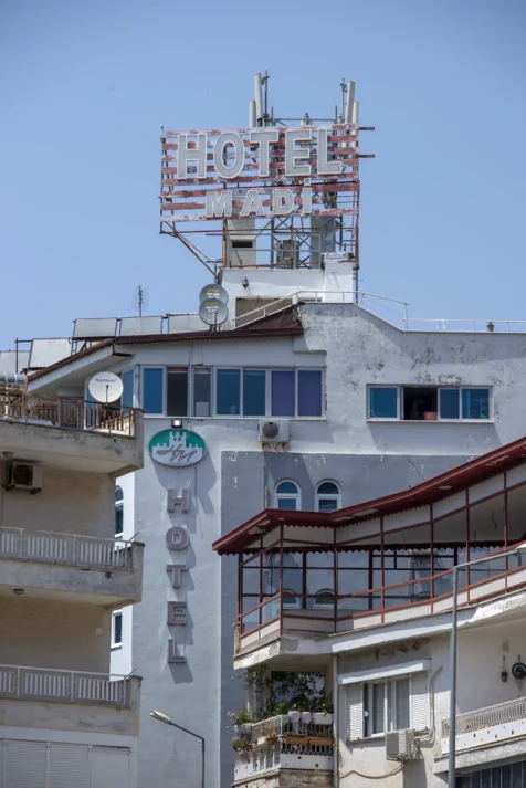 Hotel Madi on a sunny afternoon in Antalya, Turkey, 2023.