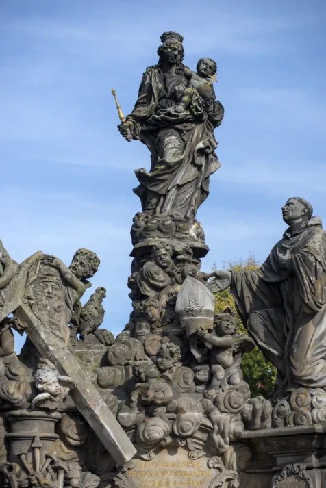 Statues of Madonna and Saint Bernard