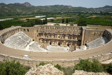 The Roman theatre in Aspendos, Turkey, 2024.