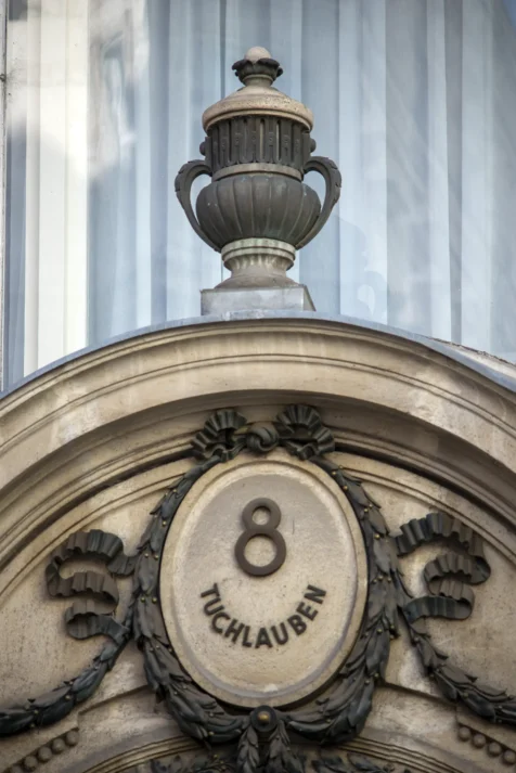 Building details in Vienna, Austria, 2023.