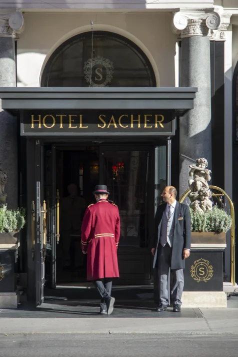 Hotel Sacher in Vienna, Austria, 2023.
